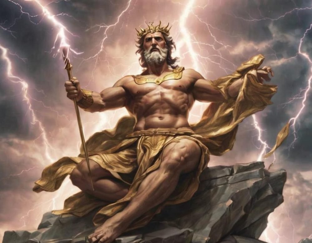 Zeus-king-of-the-Olympian-gods-zeus-throws-lightning-bolts